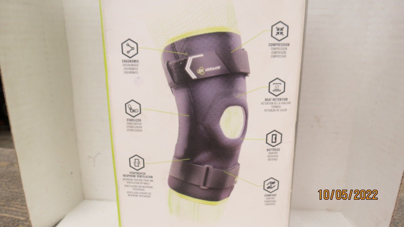 DONJOY 250-322 BIONIC BILATERAL HINGED KNEE WRAP FOR JOINT STABILAZATION NEW