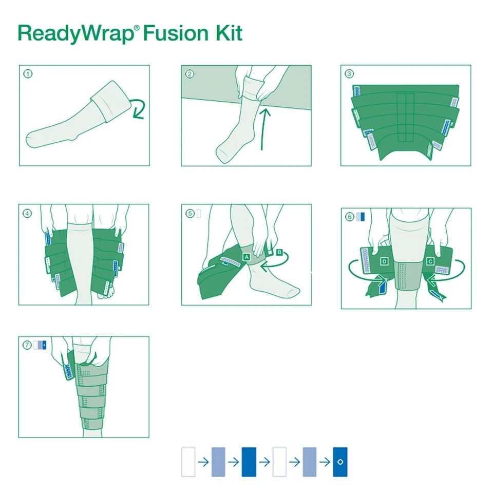 ReadyWrap Black Large Long Length Fusion Kit (154909) Leg Calf