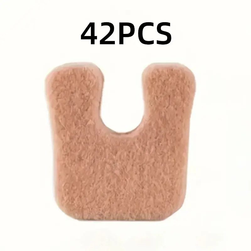 6-72PCS U-Shaped Felt Callus Pads,Protect Calluses from Rubbing on Shoes,Reduce