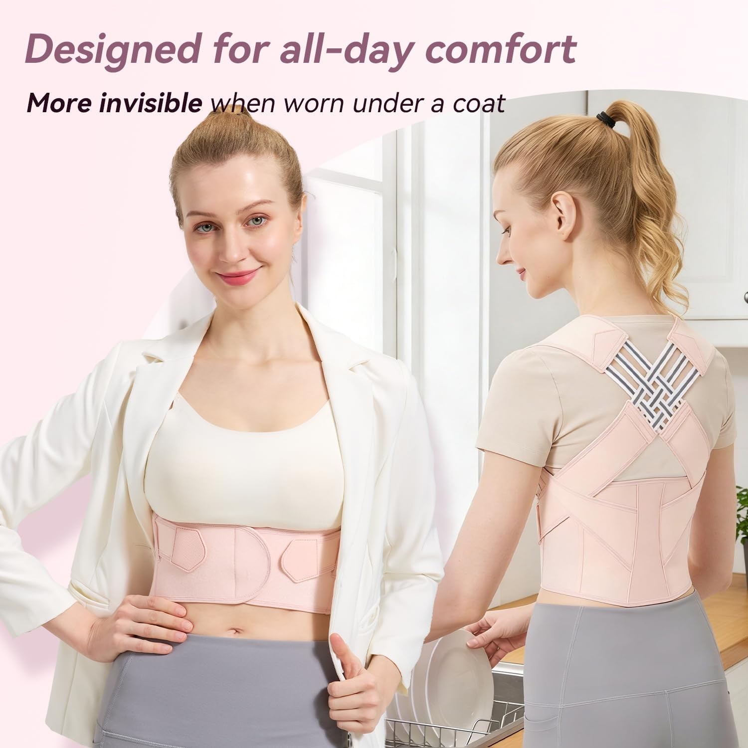 VOKOKOYA Posture Corrector Pink X-Large
