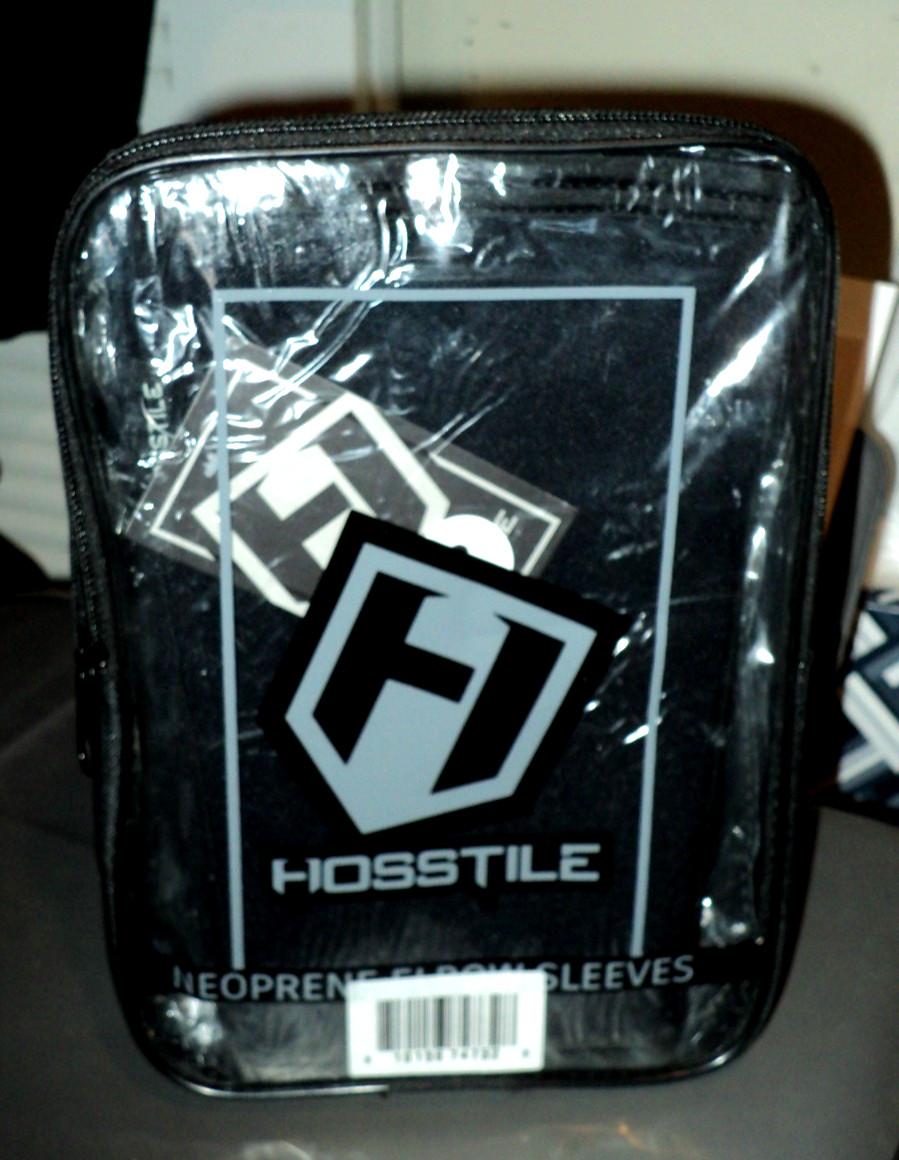 HOSSTILE Neoprene Elbow Sleeves Pair: BRAND NEW: Compression Support: Small
