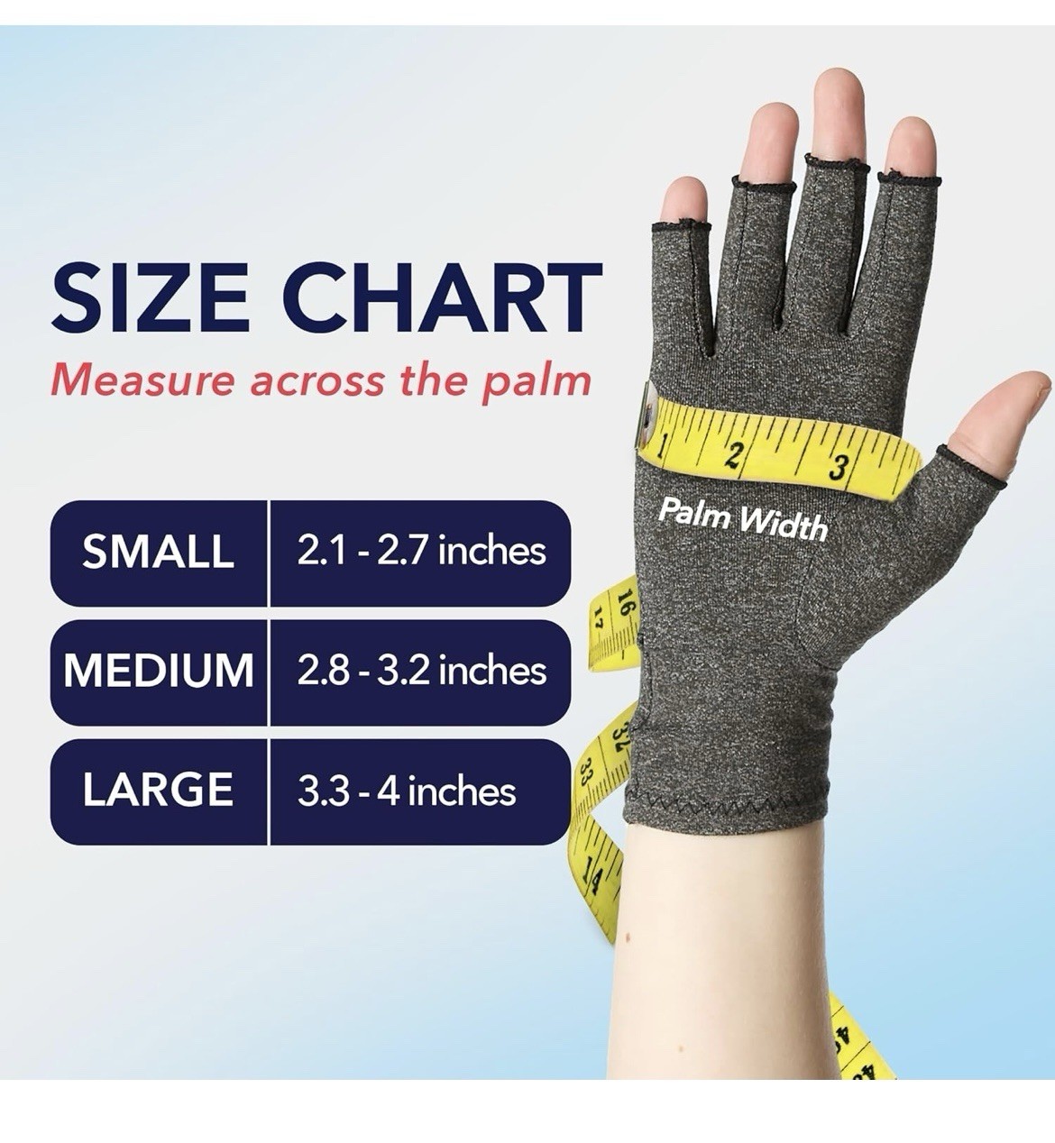 Doctor Developed Compression Gloves for Women and Men, Medium, Gray – 1 Pack