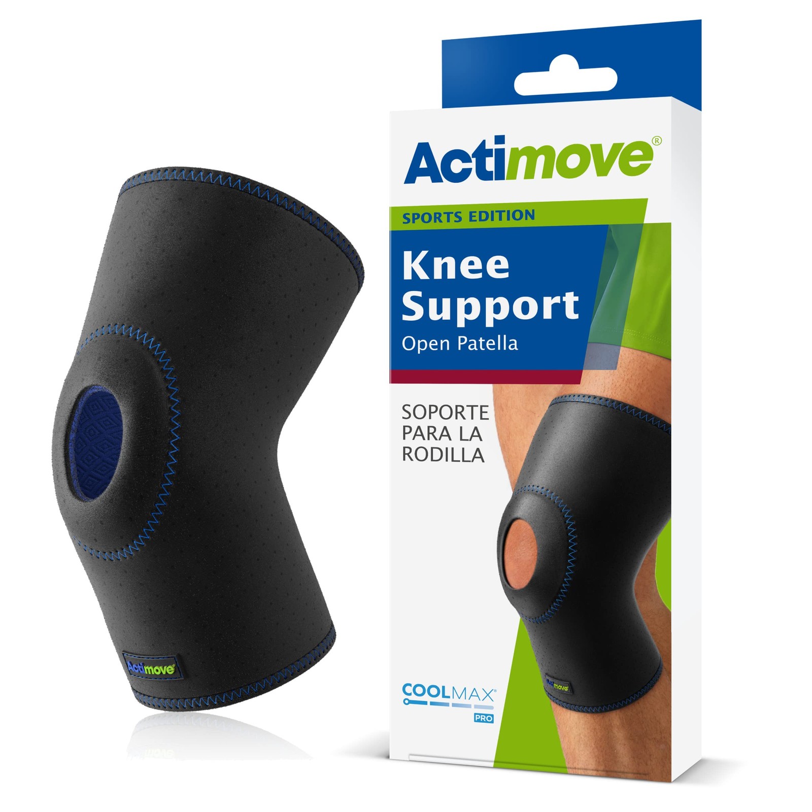 Sports Edition Knee Support Open Patella with Coolmax® AIR Technology – Sleev…