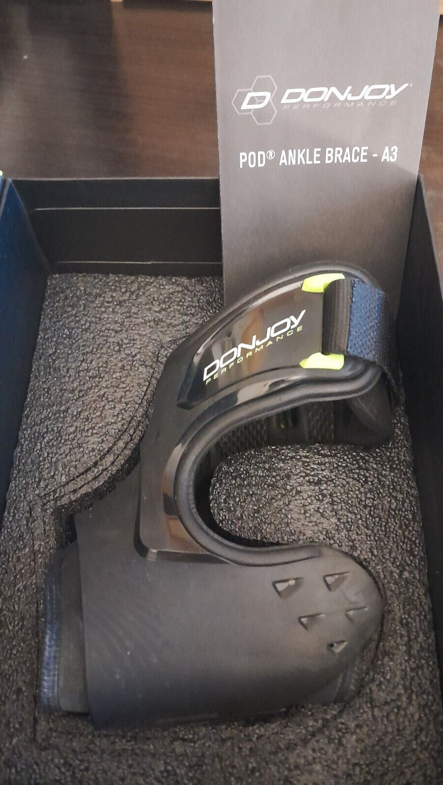 DJ PERFORMANCE POD FOOT ANKLE BRACE LEFT SMALL BLACK “Excellent Condition”
