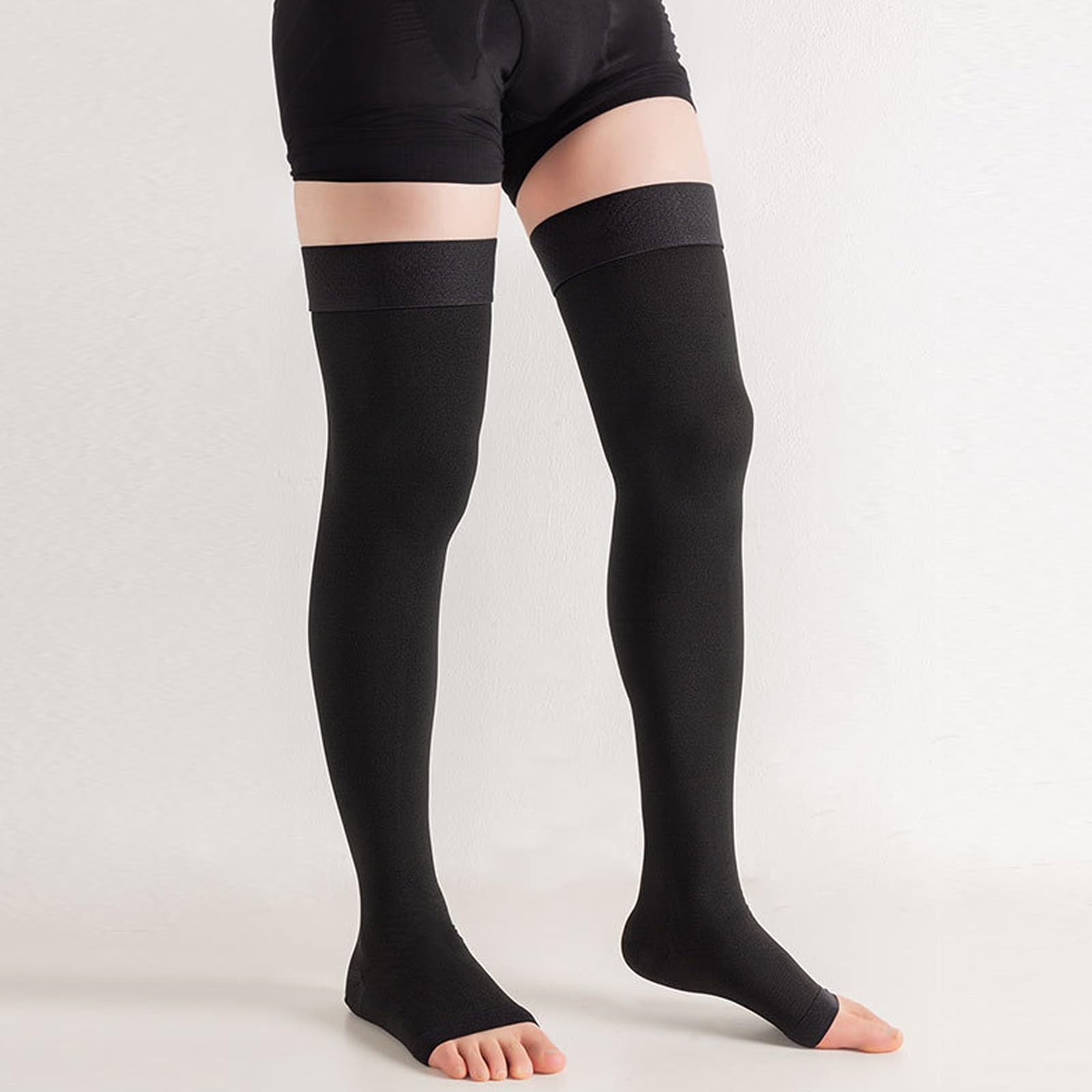 20-30 mmHg Thigh High Compression Socks for Women and Men,Toeless Compression…