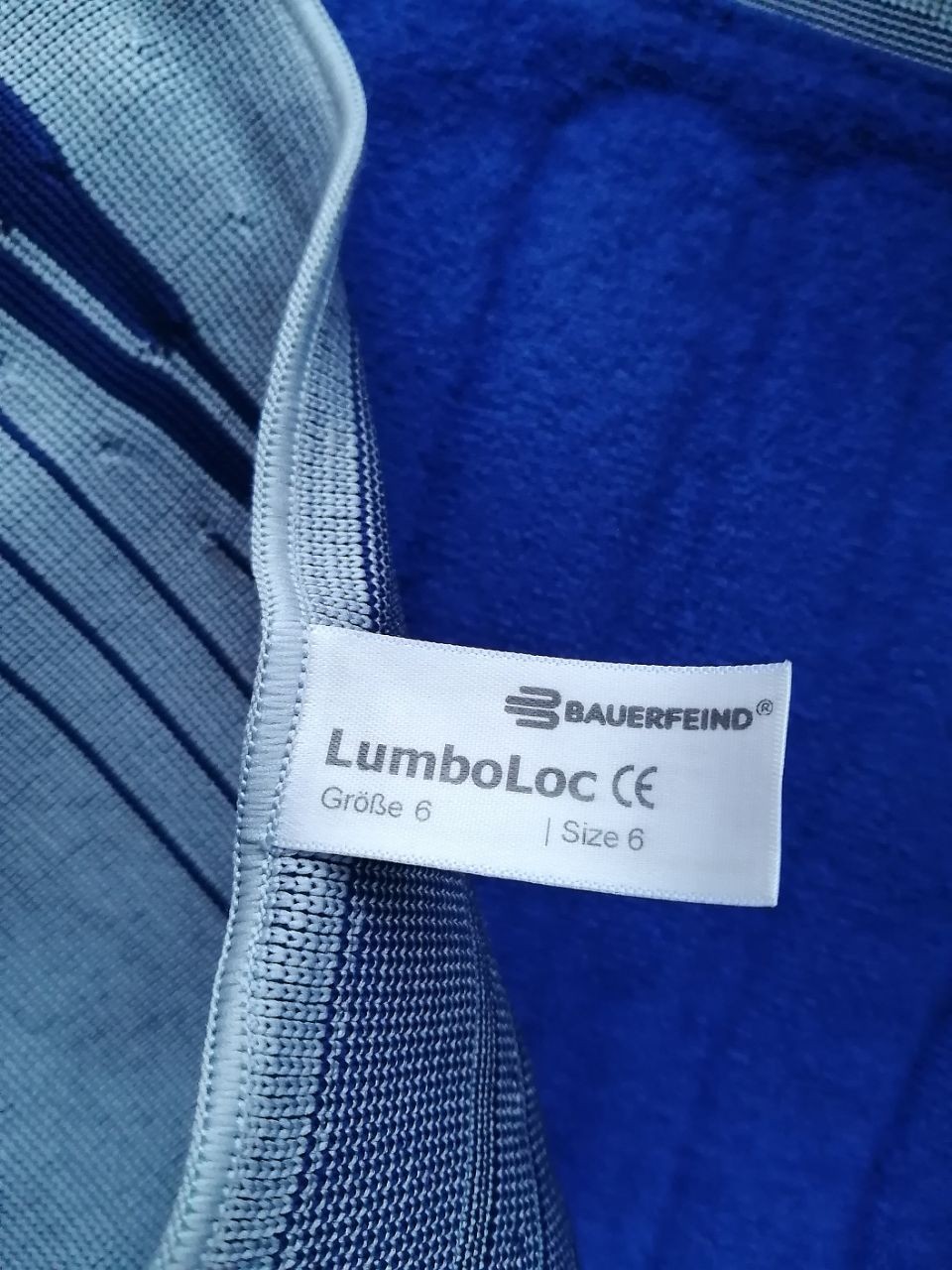 Bauerfeind Lumboloc Back Brace Support Size 6 Belt Germany Made 4 Ribs XXL