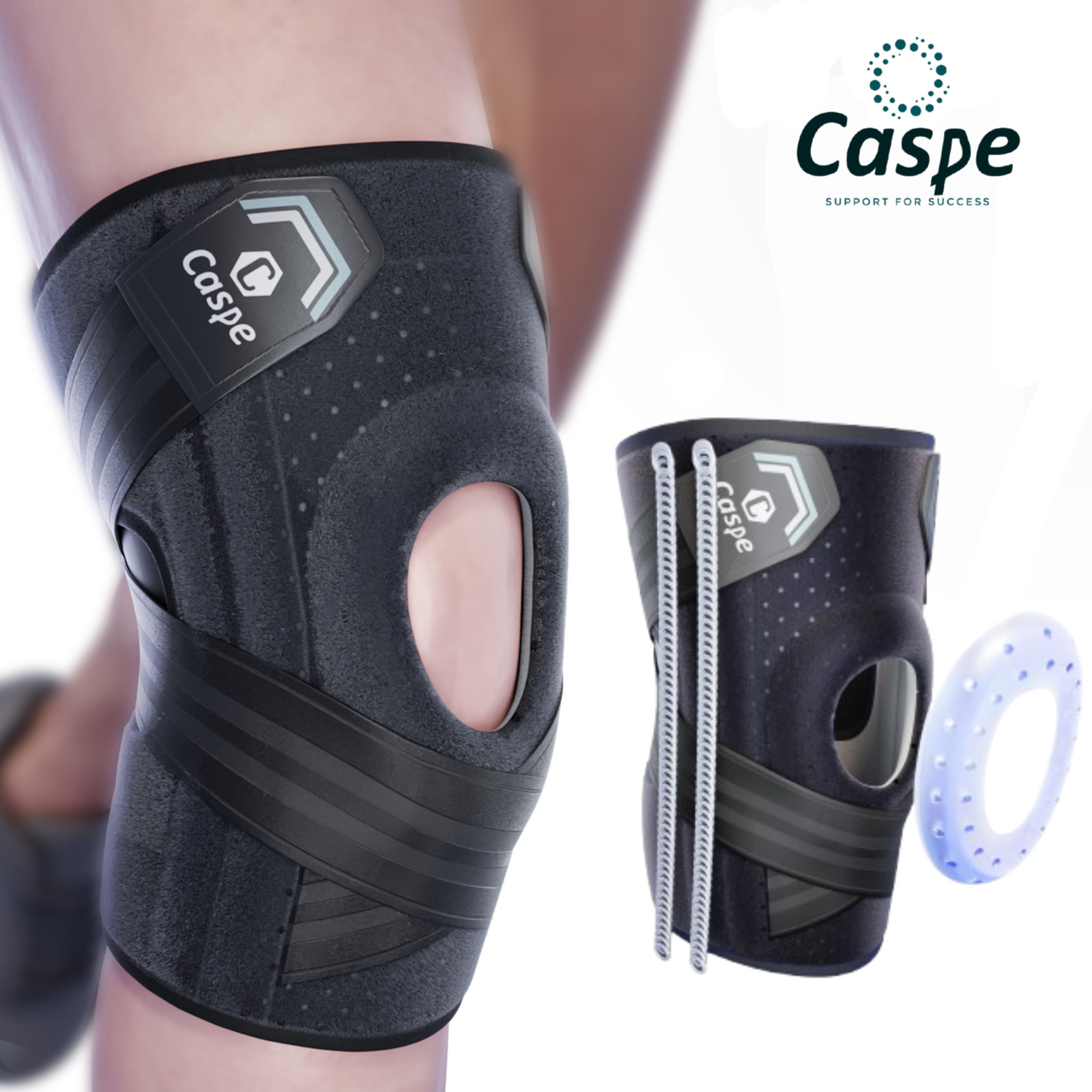 Knee Brace Knee Compression Sleeve Joint Support Open Patella Stabilizer Wrap