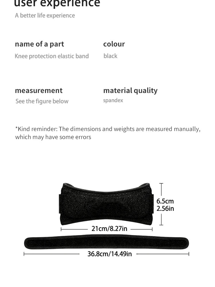 Comfortable Knee Patella Stabilizer Strap Running, Hiking, Soccer, Basketball