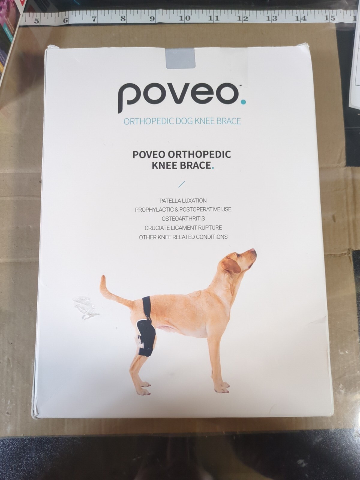 Poveo Orthopedic Dog Knee Brace Left Leg 4XL 75 To 105 Lbs New Open Box #C3