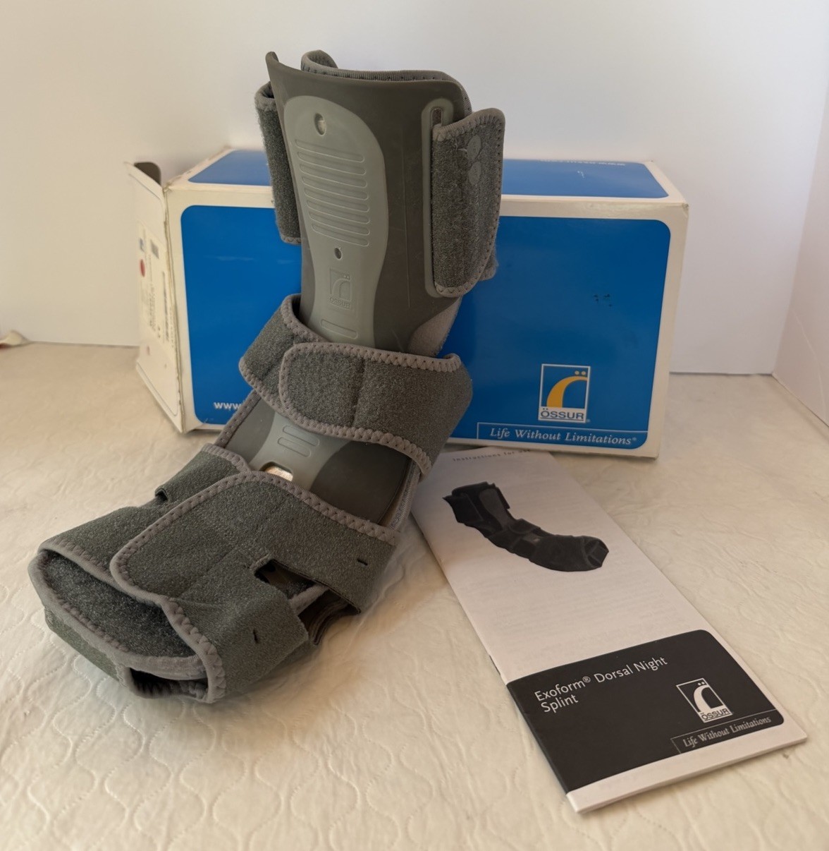 Ossur Exoform Dorsal Night Splint Grey Size Large Unisex W-50087 Preowned, Clean