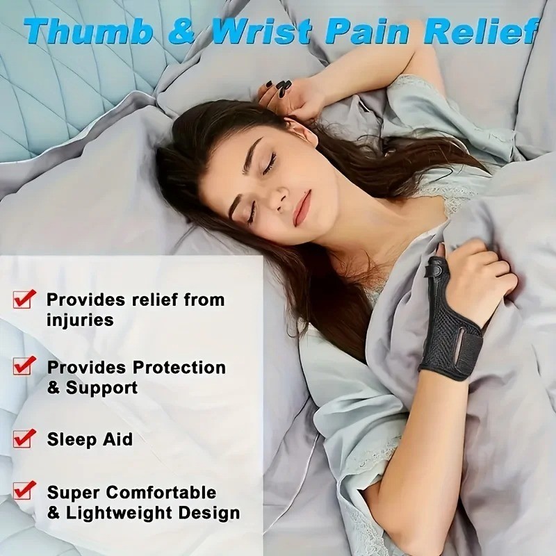 Sport Thumb Wrist Support Brace Carpal Tunnel Sprain Splint Arthritis Left Right