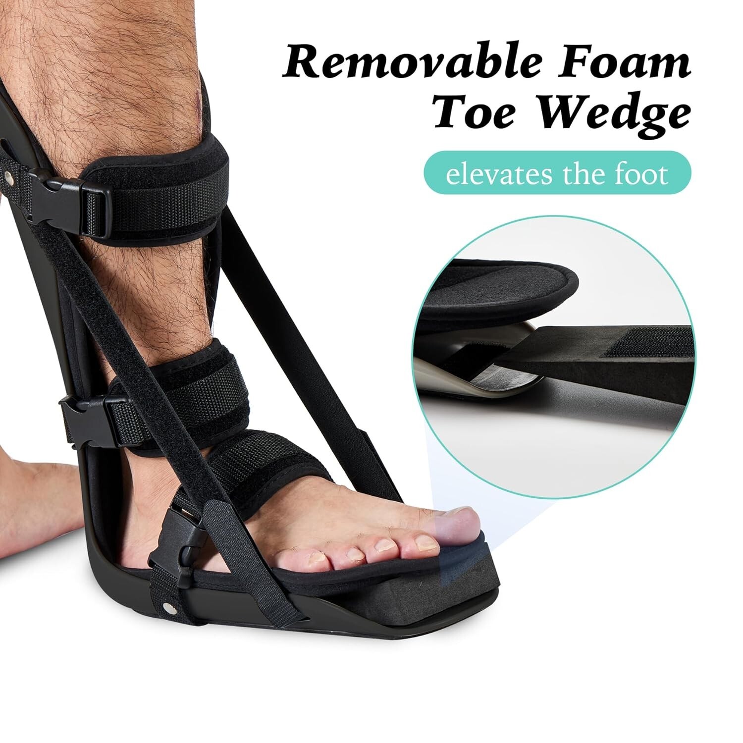 Adjustable Plantar Fasciitis Posterior Night Splint Sleeping Boot Adult XL