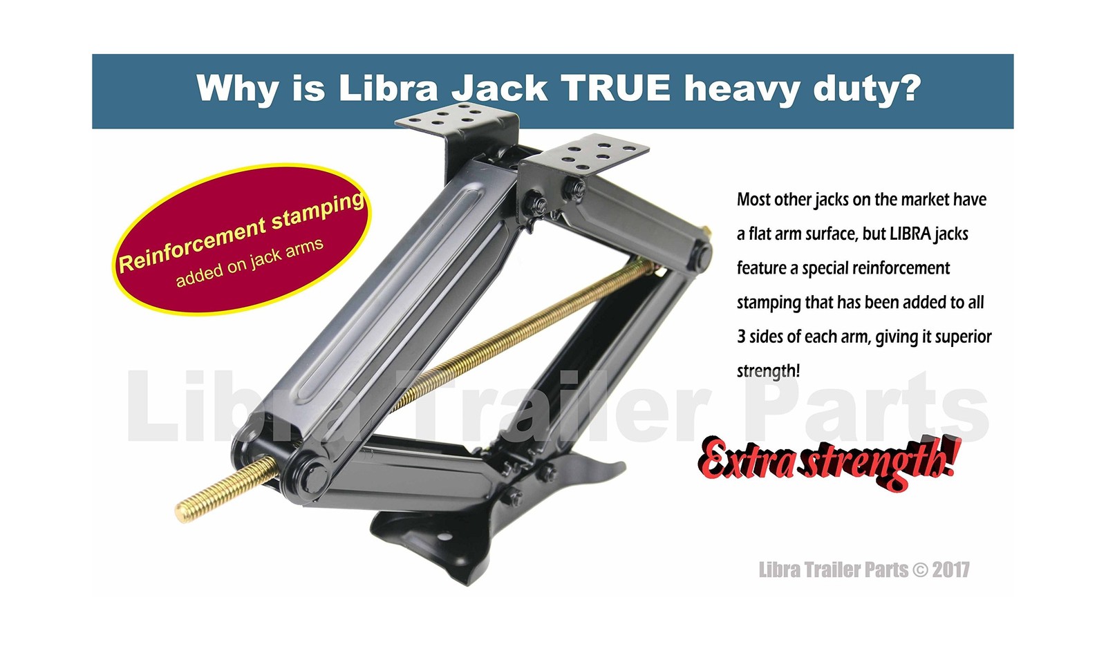 LIBRA Set 4 24″ 6000lbs RV Trailer Camper Stabilizer Leveling Scissor Jacks w…