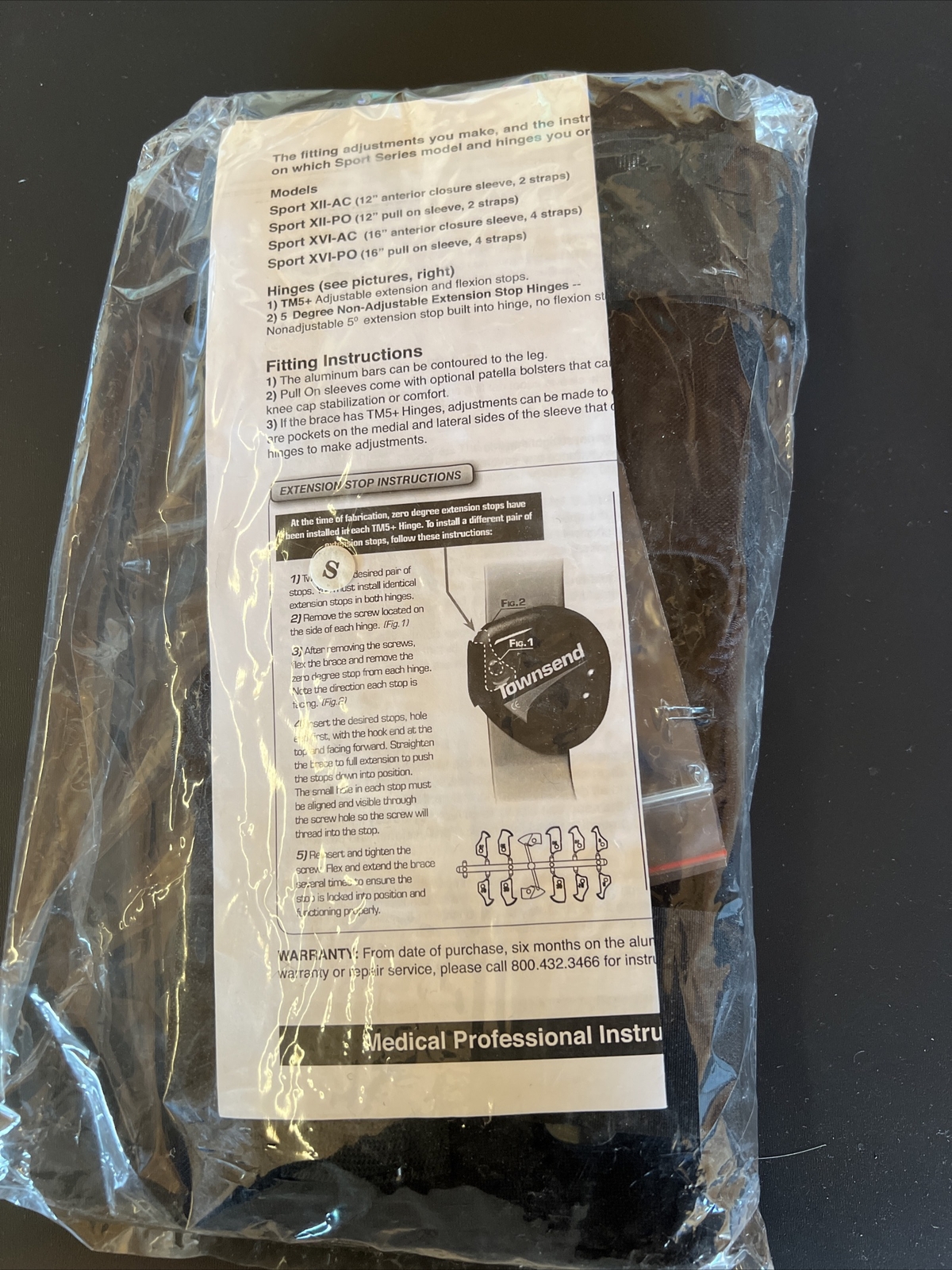 Townsend tM5+ 1200 AC Small Knee Brace