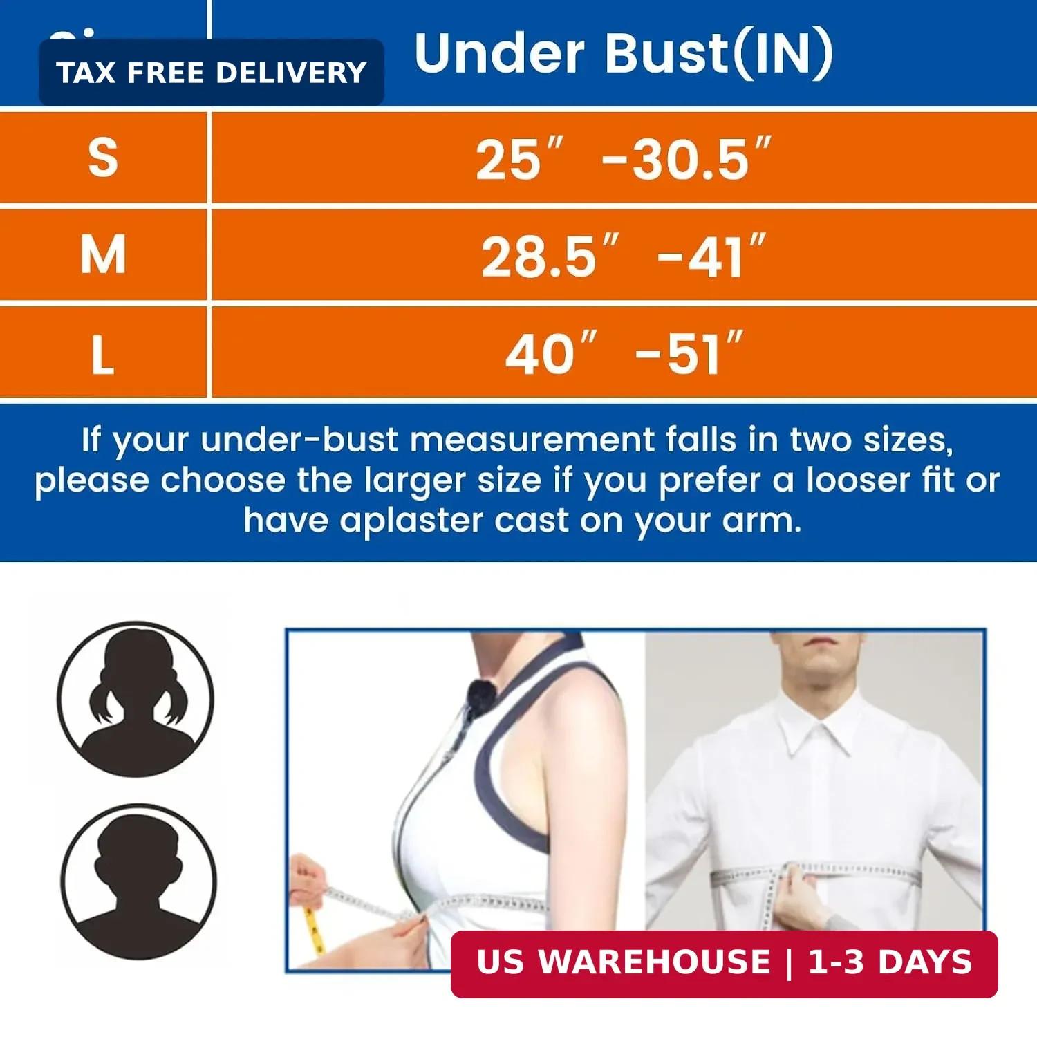 Arm Sling for Shoulder Injury with Waist Strap – Immobilizer Brace Support for S