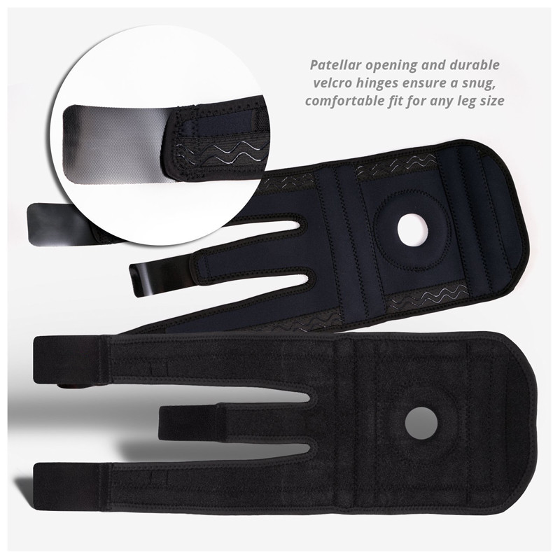 Adjustable Knee Arthritis Support Brace Guard Stabilizer Strap Wrap Open Patella