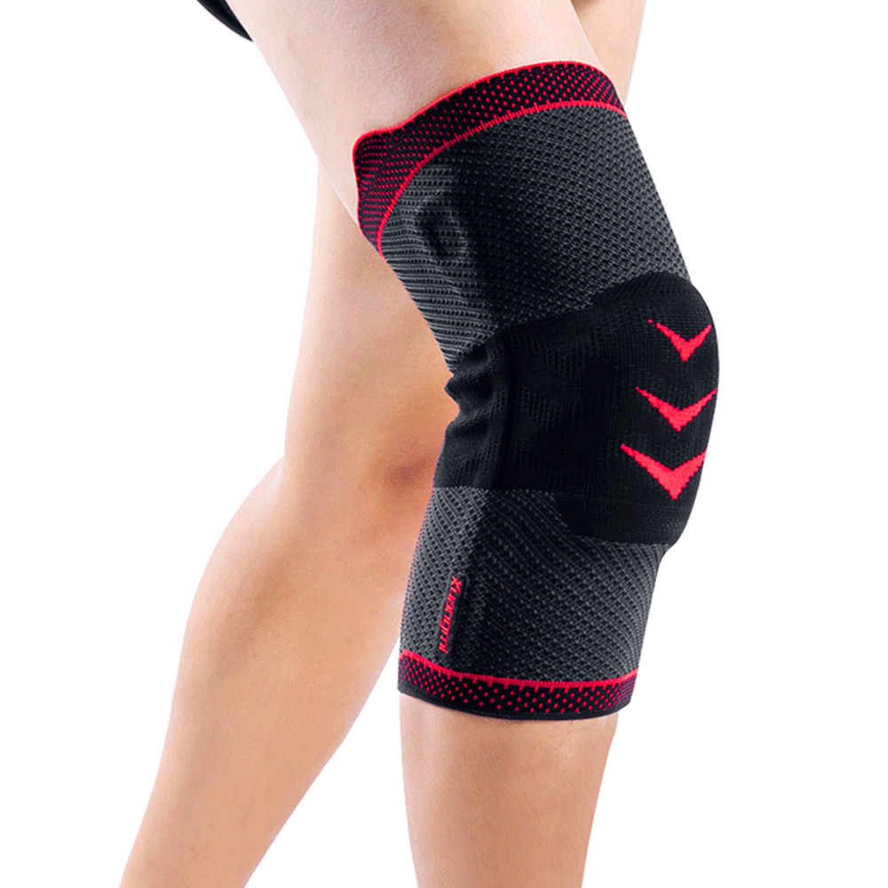 Kuangmi Knee Compression Sleeve Brace Cramp Prevention Patella Pad Protection