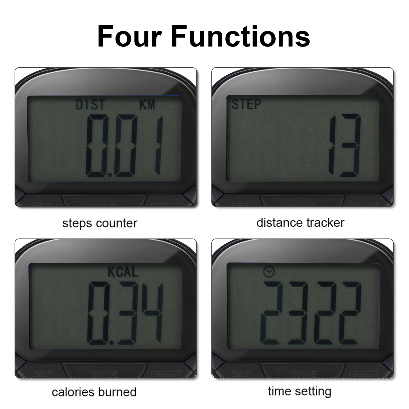 Multi-Functional Step Counter 3D Pedometer&Clip For Fitness Tool P2H6