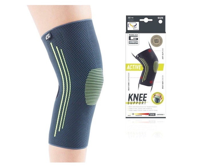 Neo-G Knee Compression Sleeve for Sports – Black Pack of 2 NIB