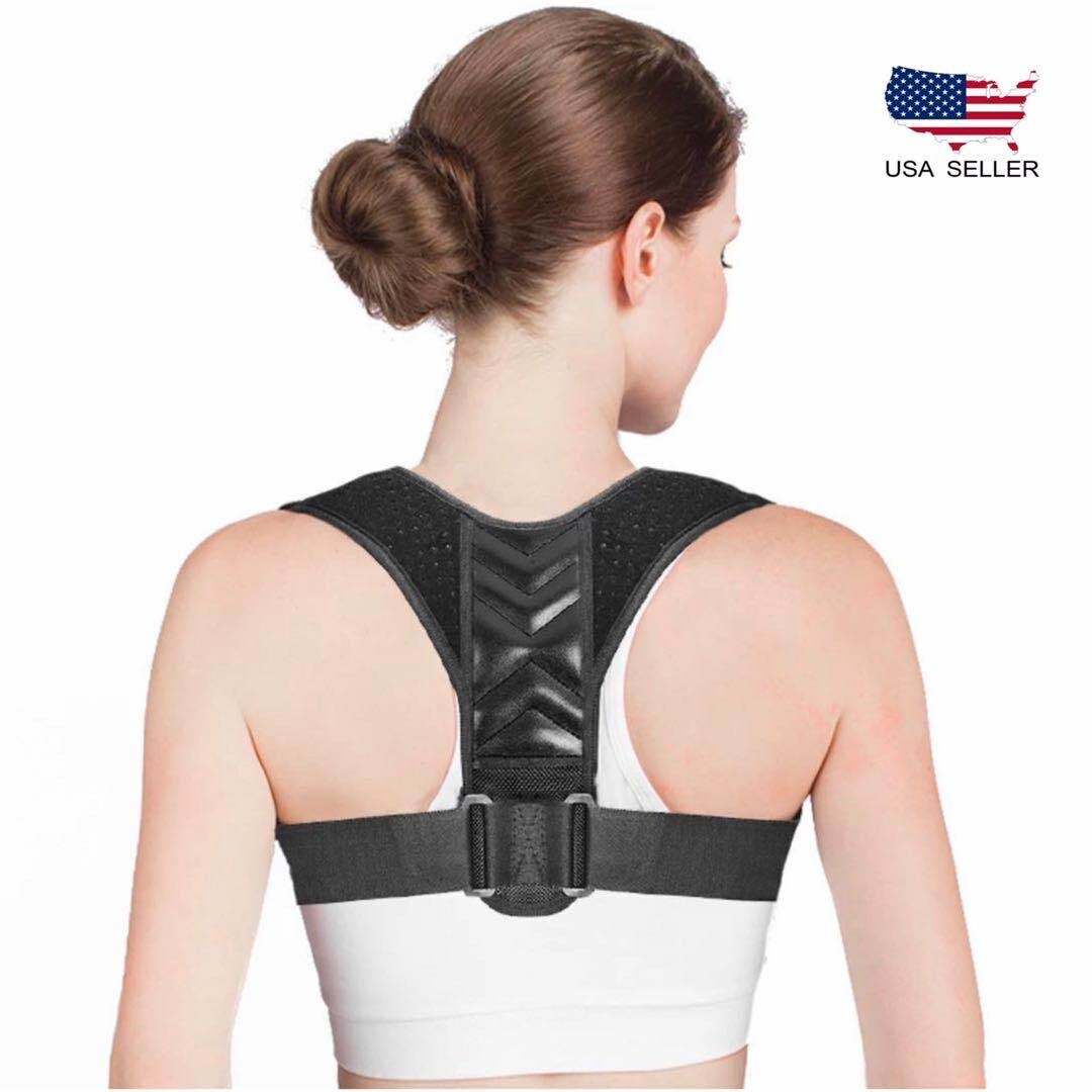 Posture Corrector Back Support Brace Clavicle Upper Neck Pain Relief one size