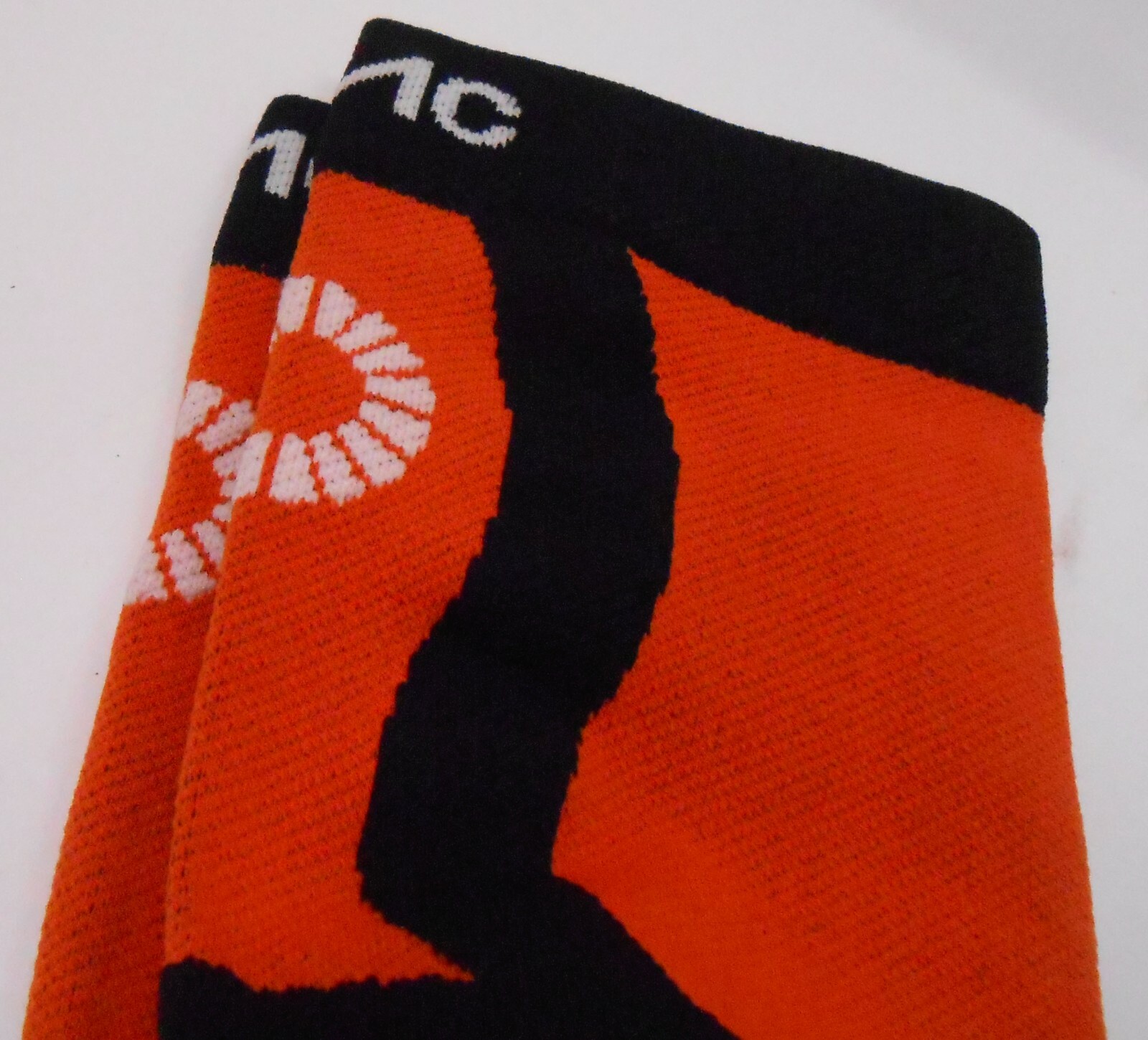TAC Compression 20-30 mmHg Socks (Pumpkin Orange and black) Size: M