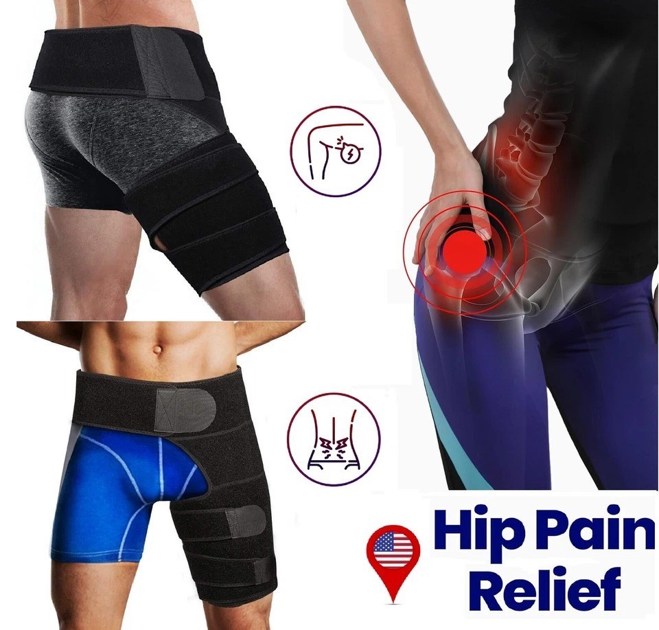 Hip Brace Compression Groin Support Wrap for Sciatica Pain Relief Thigh Recovery