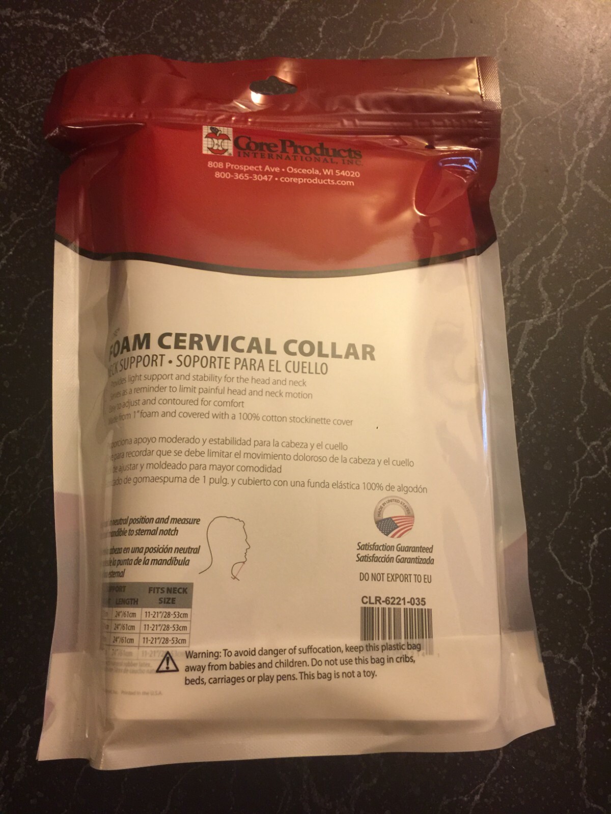 FOAM CERVICAL COLLAR