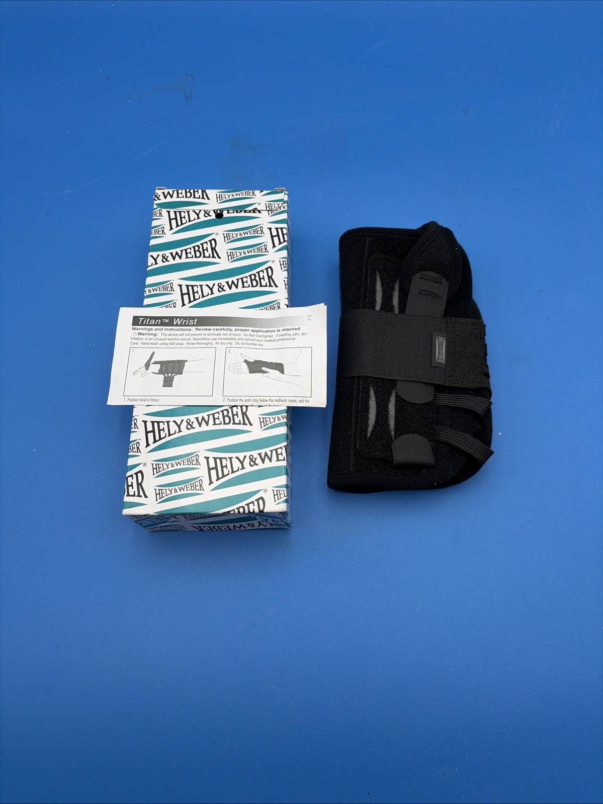 Hely & Weber Titan Wrist Left Lacing Orthosis Wrist Brace Regular 450 Left Black