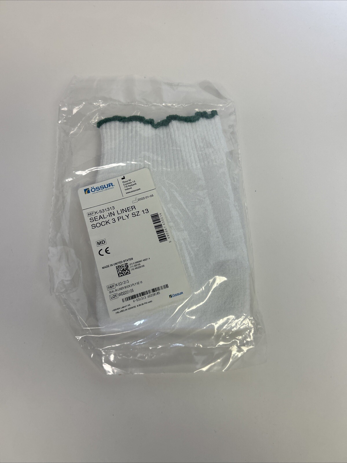 Ossur Seal-In Liner Sock, Ply 3, Size 13