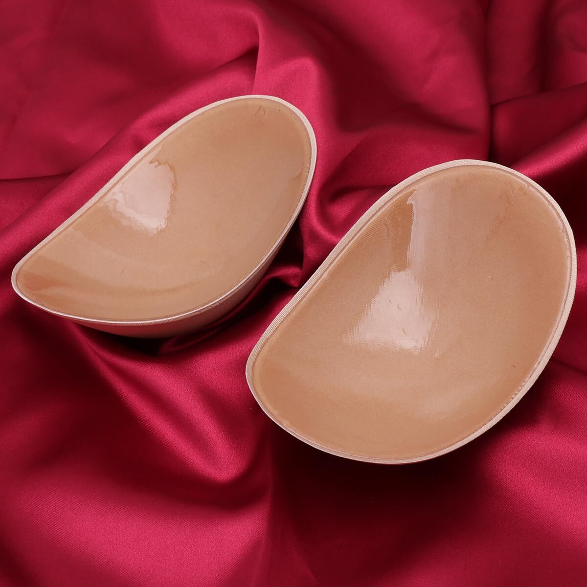 Women Shoulder Pads Adhesive Shoulder Enhancer Anti-slip Cushion Push Up Khaki