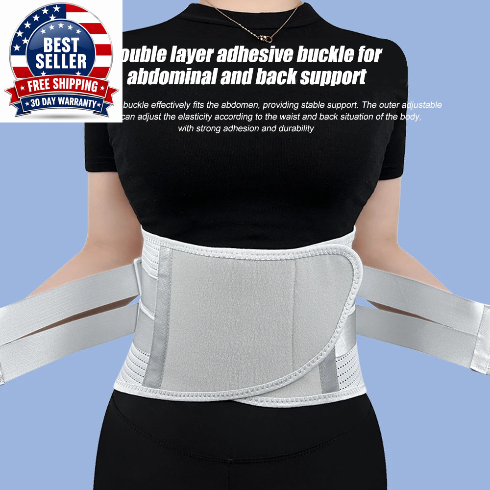 1PC Back Brace for Men Women Lower Back,Adjustable Compression Lumbar Support Be