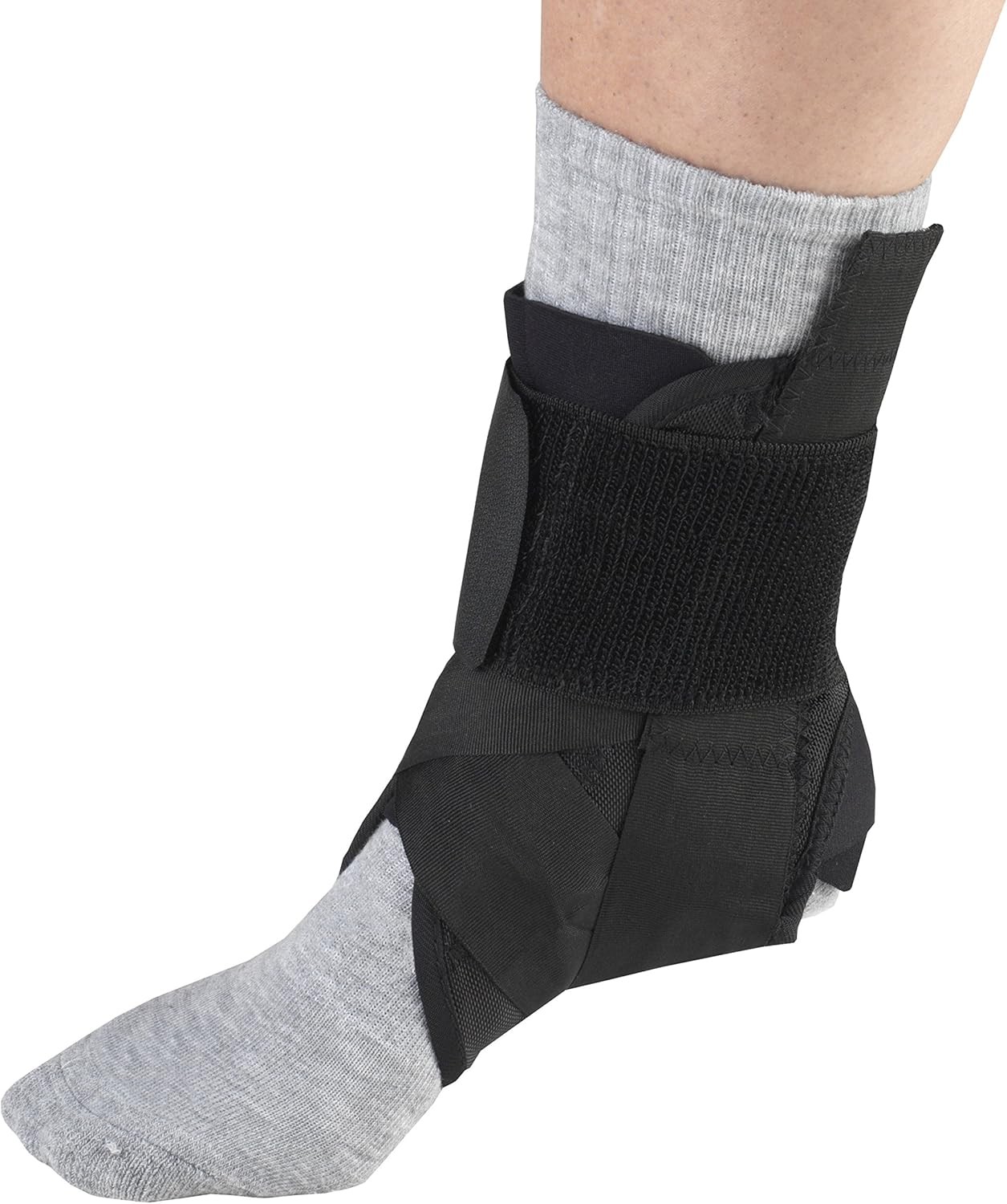 OTC Ankle Stabilizer With Heel Locking Straps (Black) Small – 2375-S