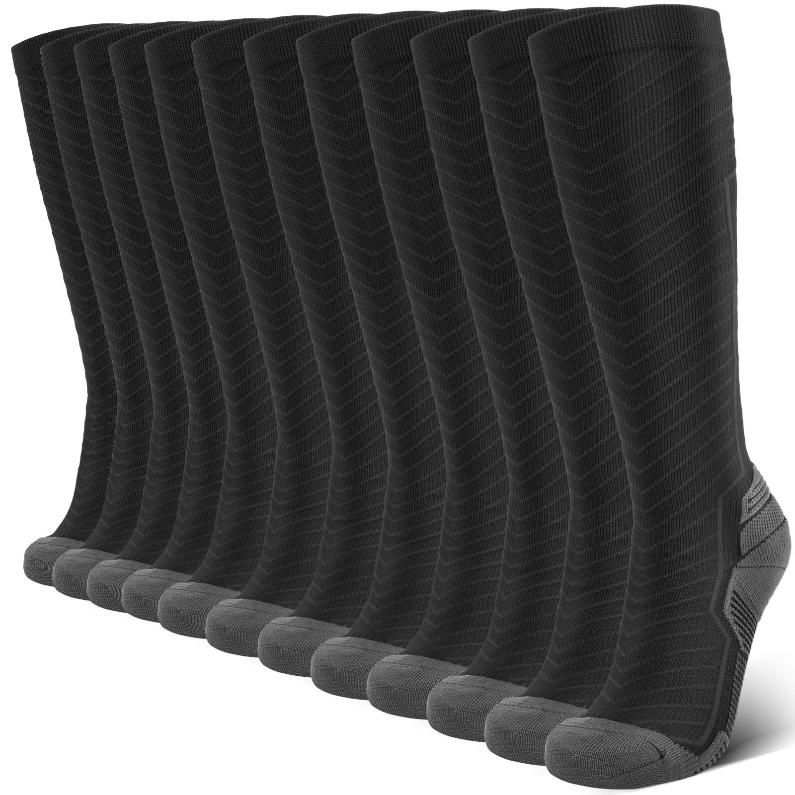 Graduated Compression Knee High Socks 20-30 mmHg for Men & Women – Running, Athl