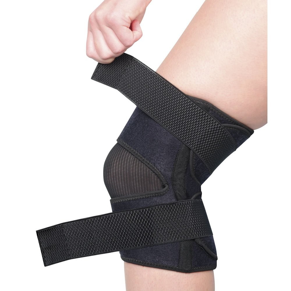 Jobar Collections Etc Comfort Fit Knee Compression Wrap, Black