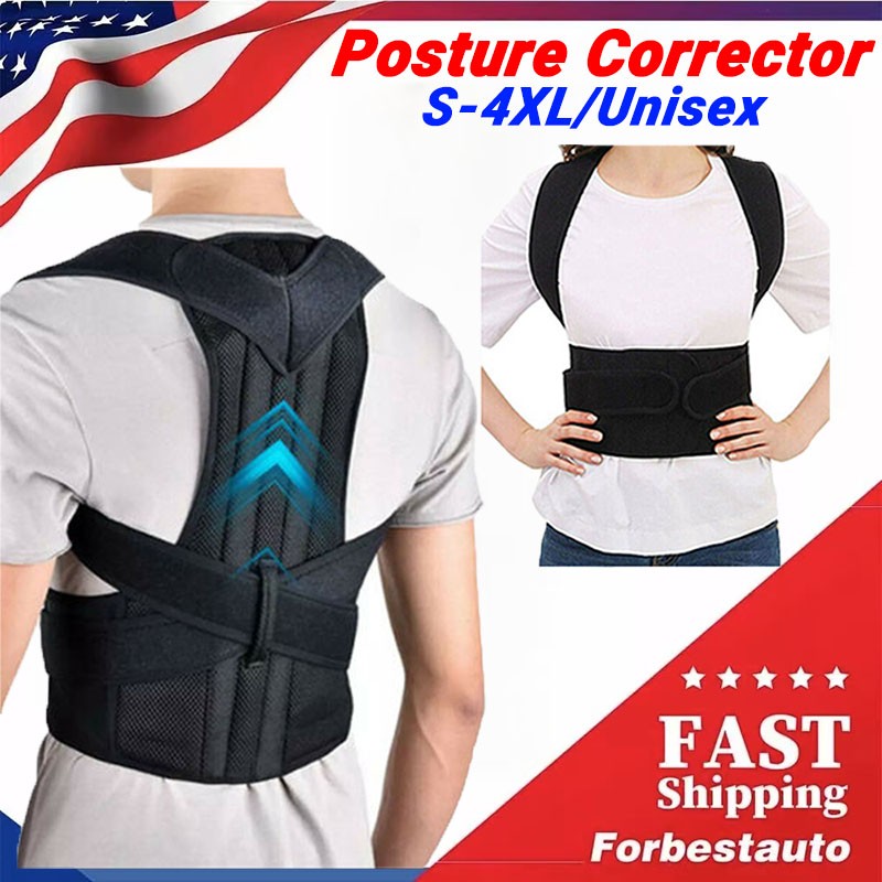 Back Brace Posture Corrector Women Men Shoulder Straightener Adjustable Support