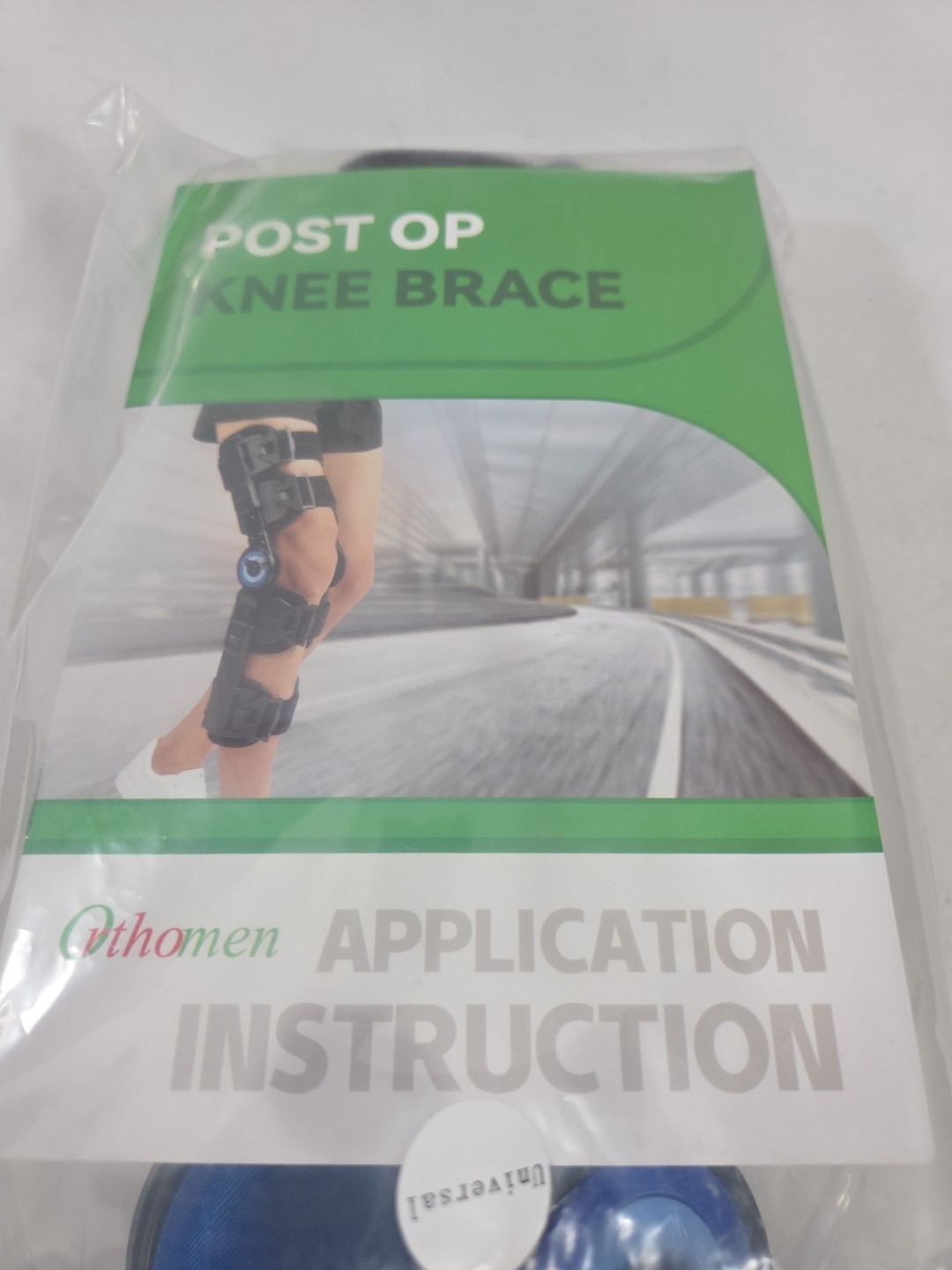 Orthomen Hinged ROM Post Op Knee Brace Universal Fit Open Box New FREE SHIP