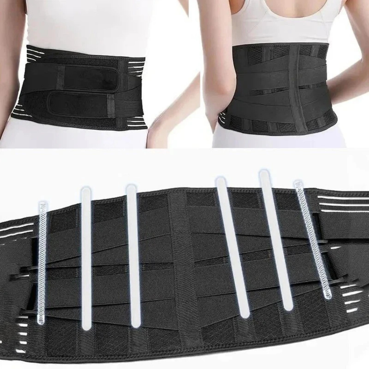 Adjustable Lower Back Brace Lumbar Support Waist Belt For Men Women Pain Relief