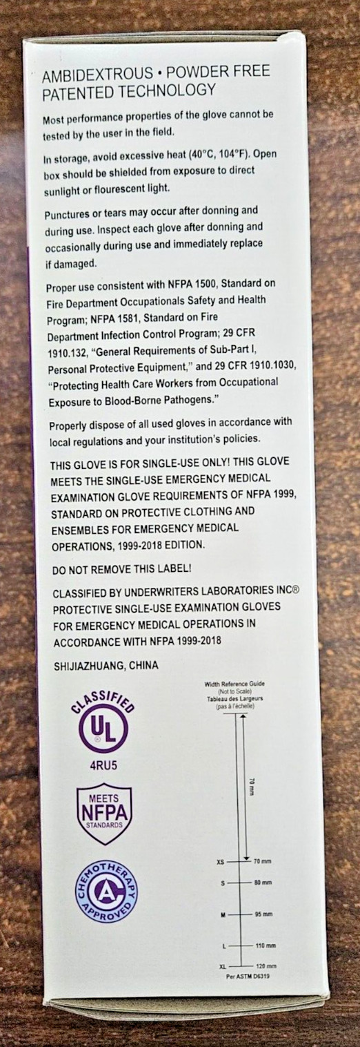 Tillotson True Advantage Soft Nitrile LF PF Gloves -100- XL