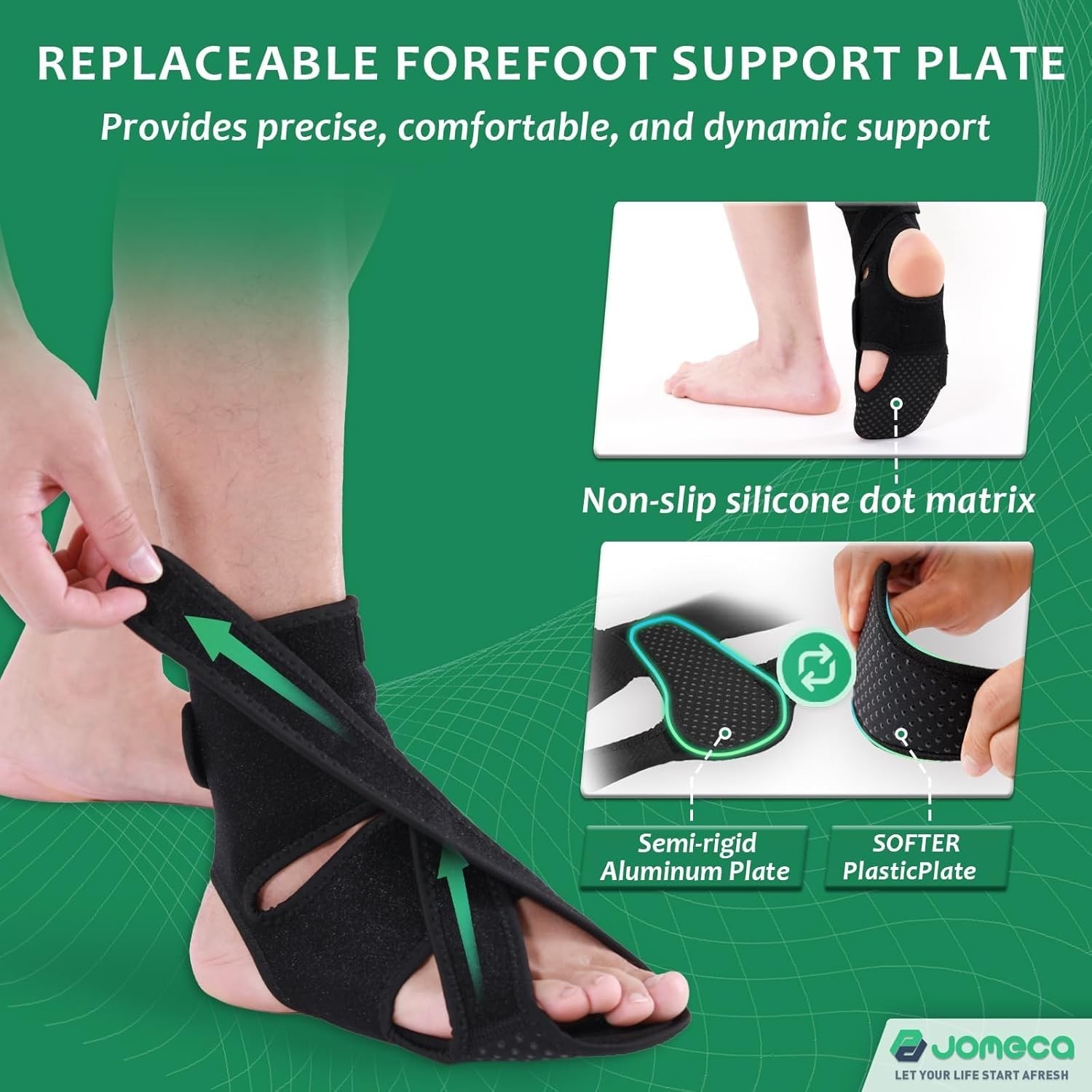 Breathable Adjustable Drop Foot Brace for Enhanced Mobility – Fits Men & Women