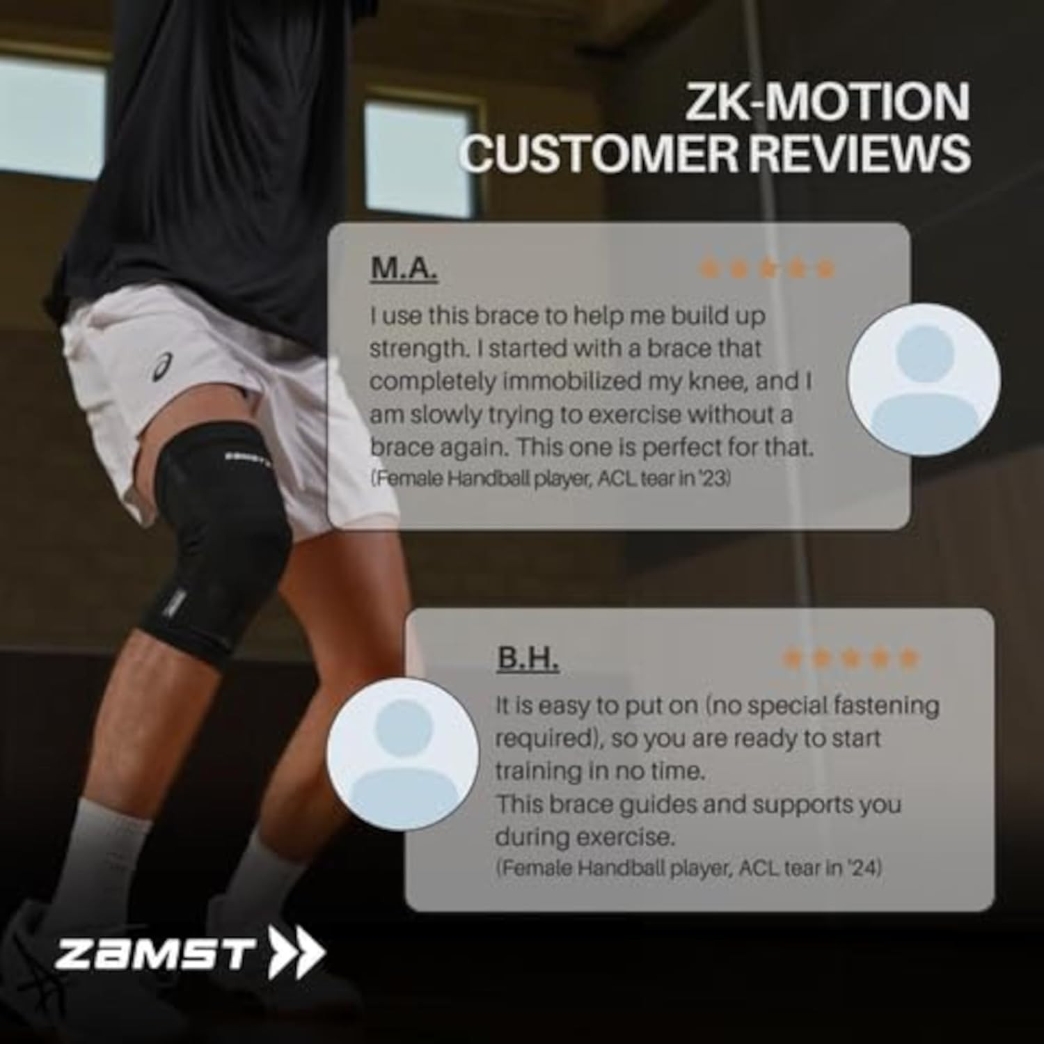 Zk-Motion Sports Knee Brace for ACL, MCL, LCL Support – Small Size