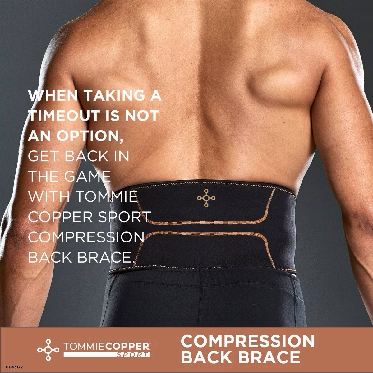 Tommie Copper Sport Comfort Back Brace L/XL Support Wrap