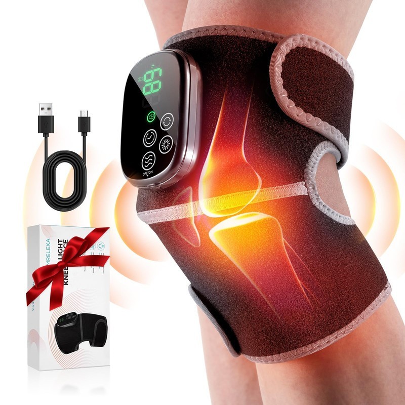Heated Knee Brace, Elbow & Shoulder Pad, 3-in-1 Cordless Heating Theray Device