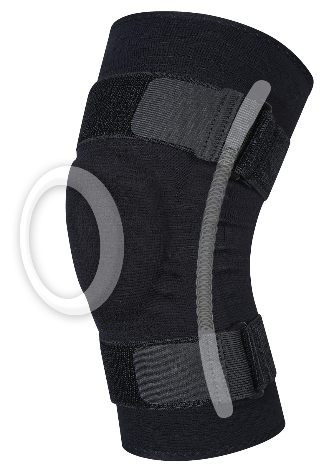 Knee Brace-Compression, Non-Slip, Breathable, Sports Support, Hook & Loop Straps