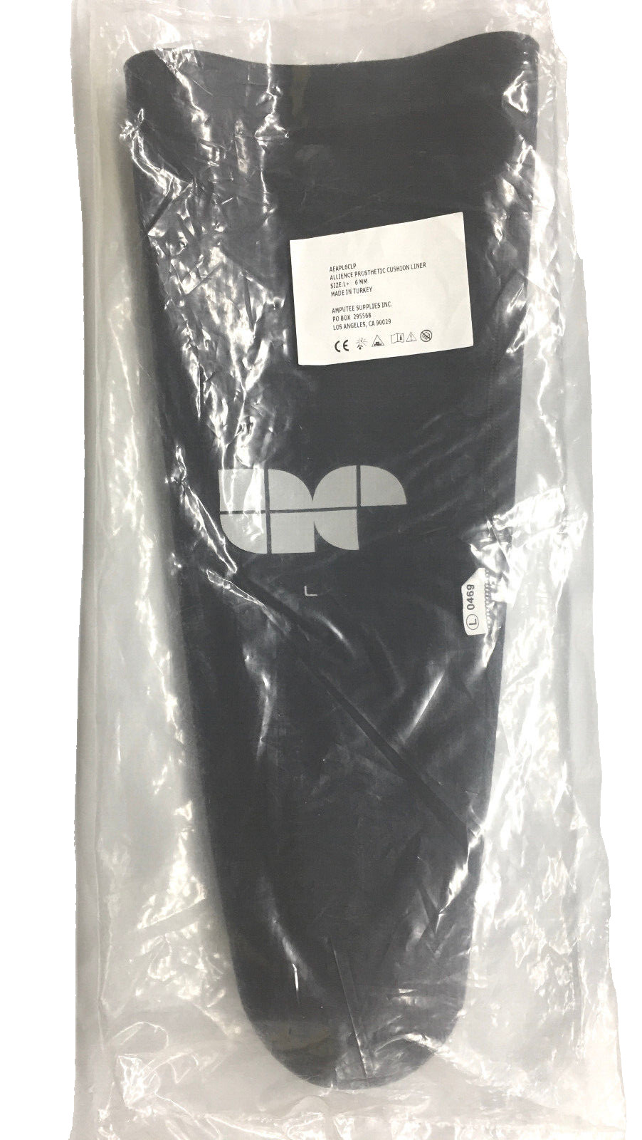 Amputee Essentials Alliance Liner, Antibacterial Gel, Cushion, 3mm, Size Large+