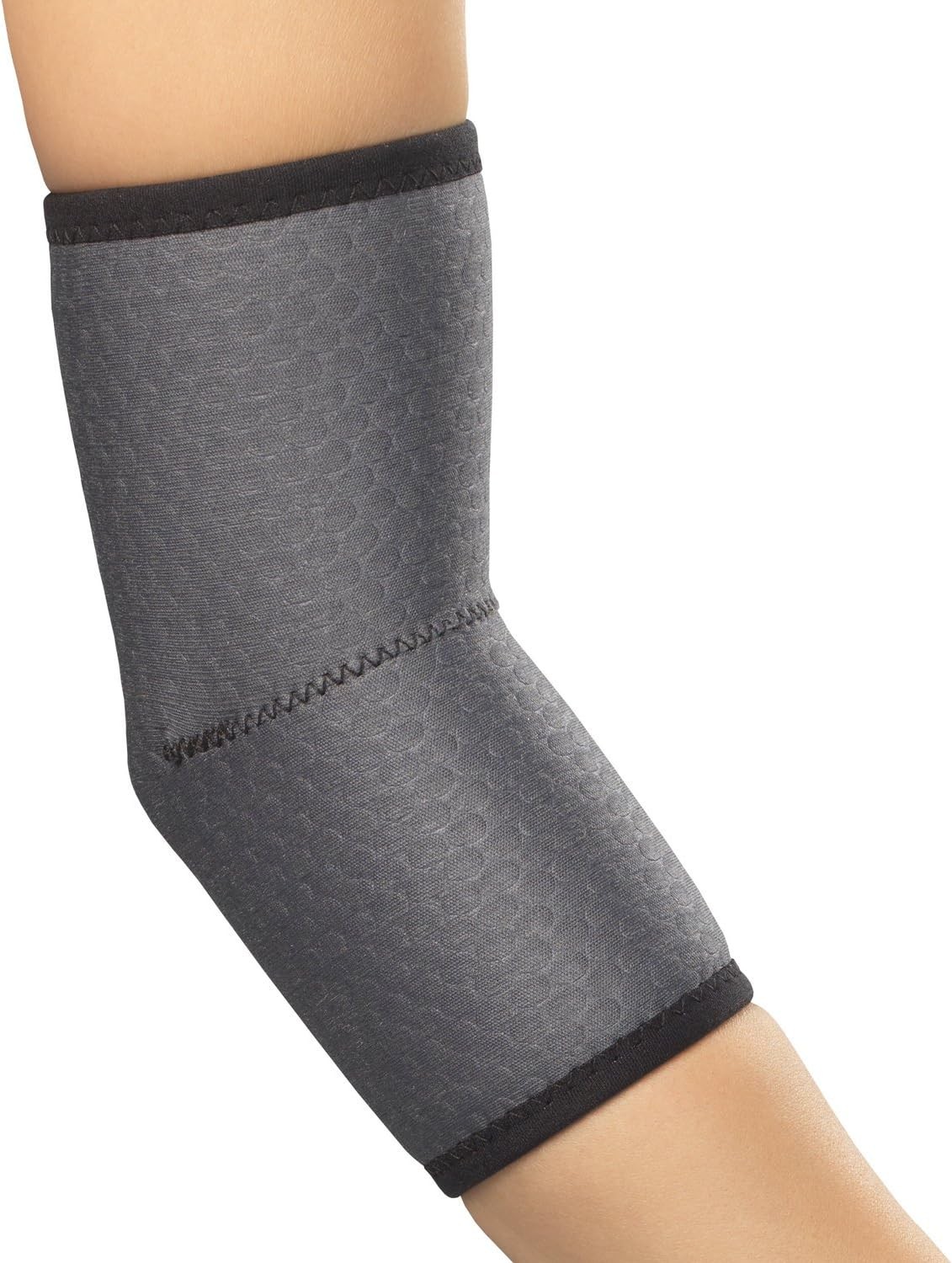 Champion Elbow Brace, Lightweight Support, Airmesh Fabric, Grey, Medium
