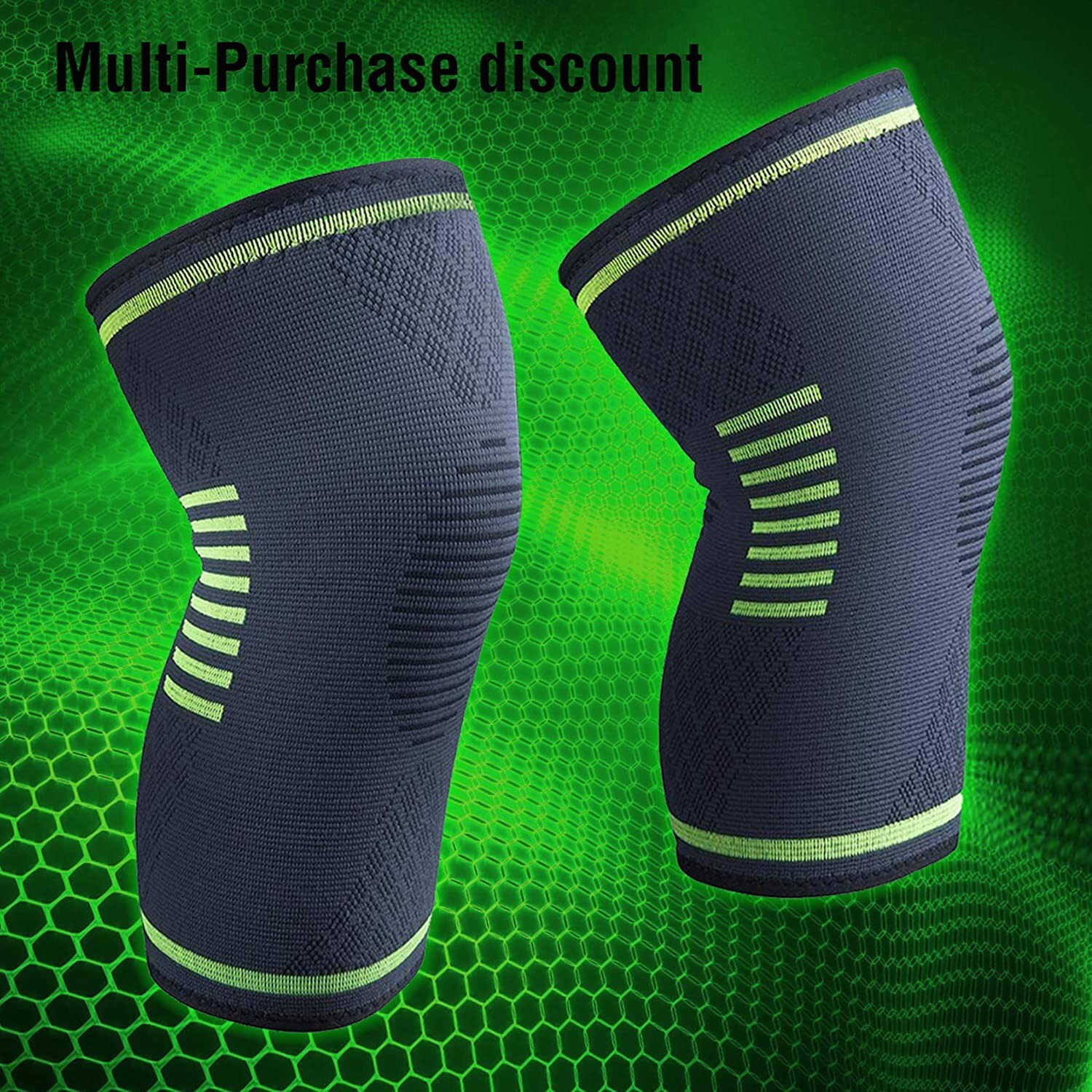Knee Sleeve/Brace – Single Compression Knee Sleeve for Men/Women Support