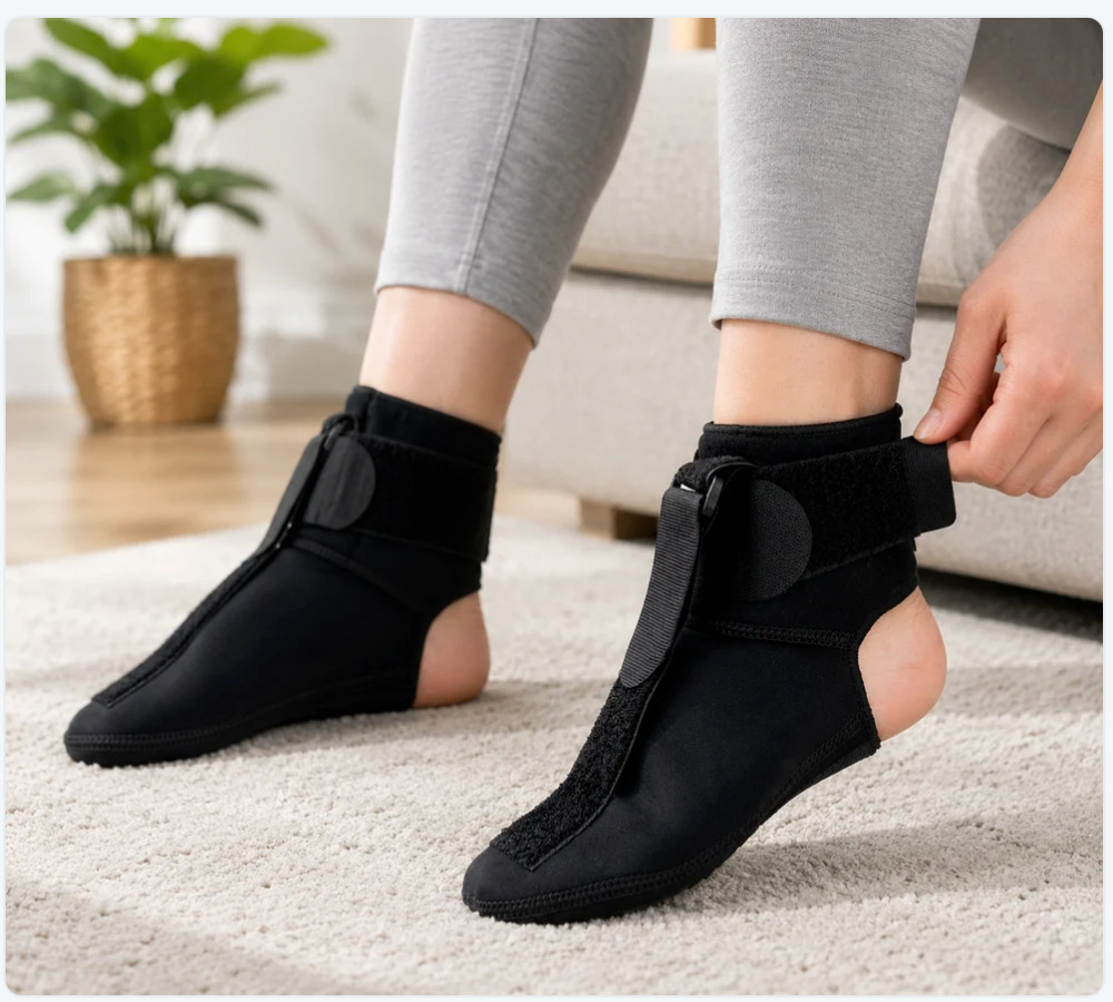 Plantar Fasciitis Night Splint Sock Adjustable Foot Brace Heel Pain Relief