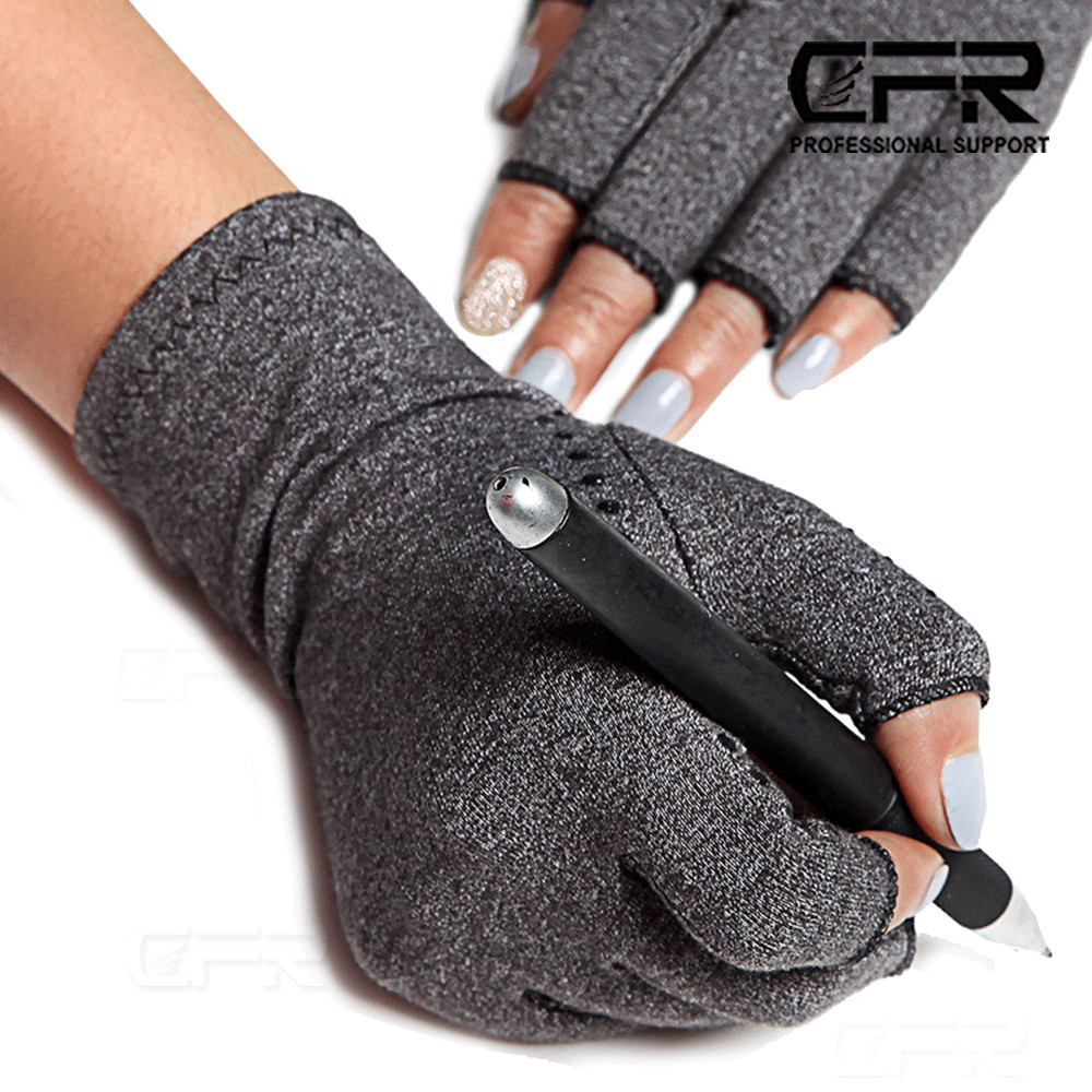 CFR Arthritis Compression Gloves Hand Half Finger Support Joint PainRelief Golf