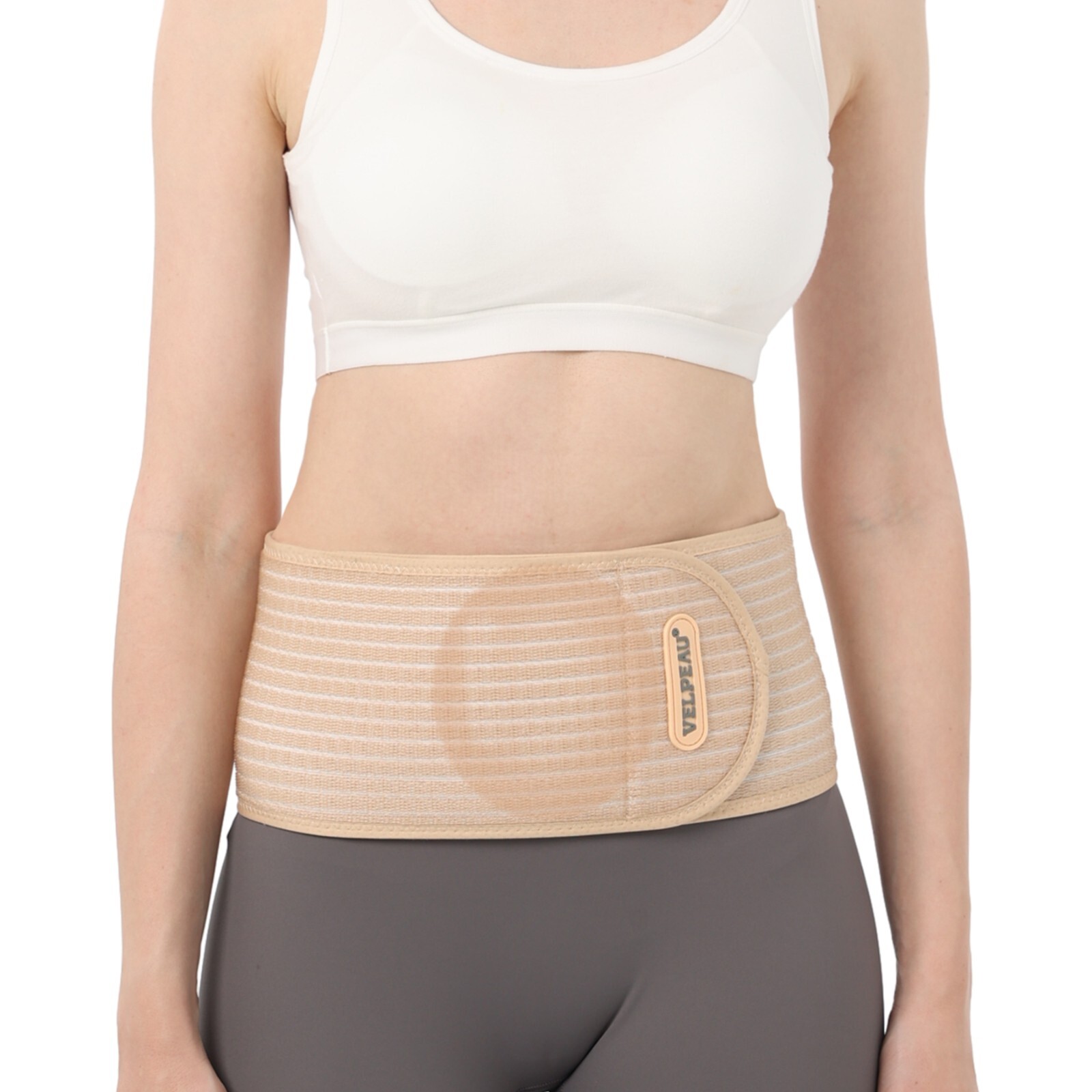 VELPEAU Umbilical Navel Hernia Belt with Ventilation Holes Compression Pad