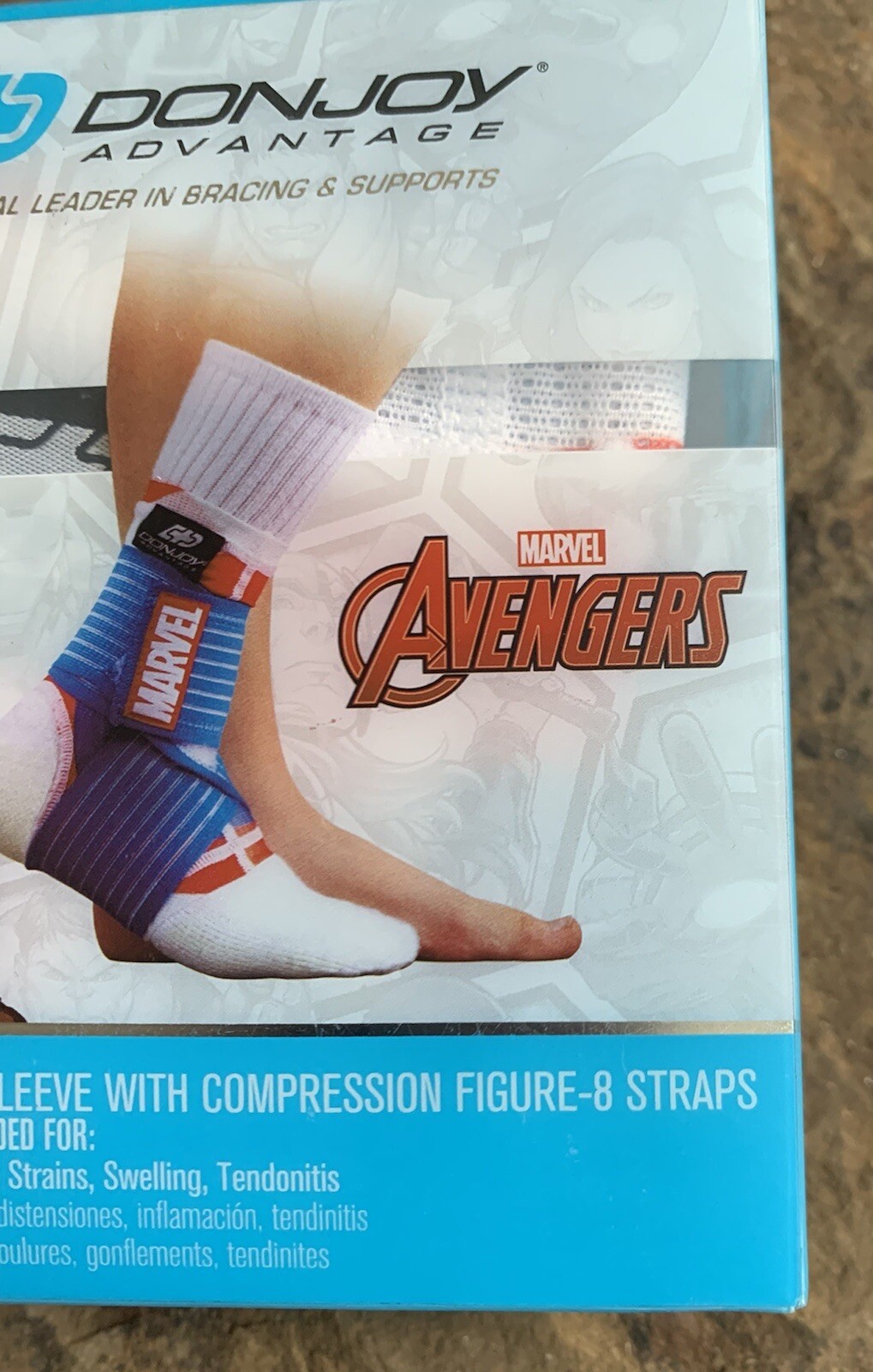Donjoy Youth Captain America Figure-8 Ankle Support. New